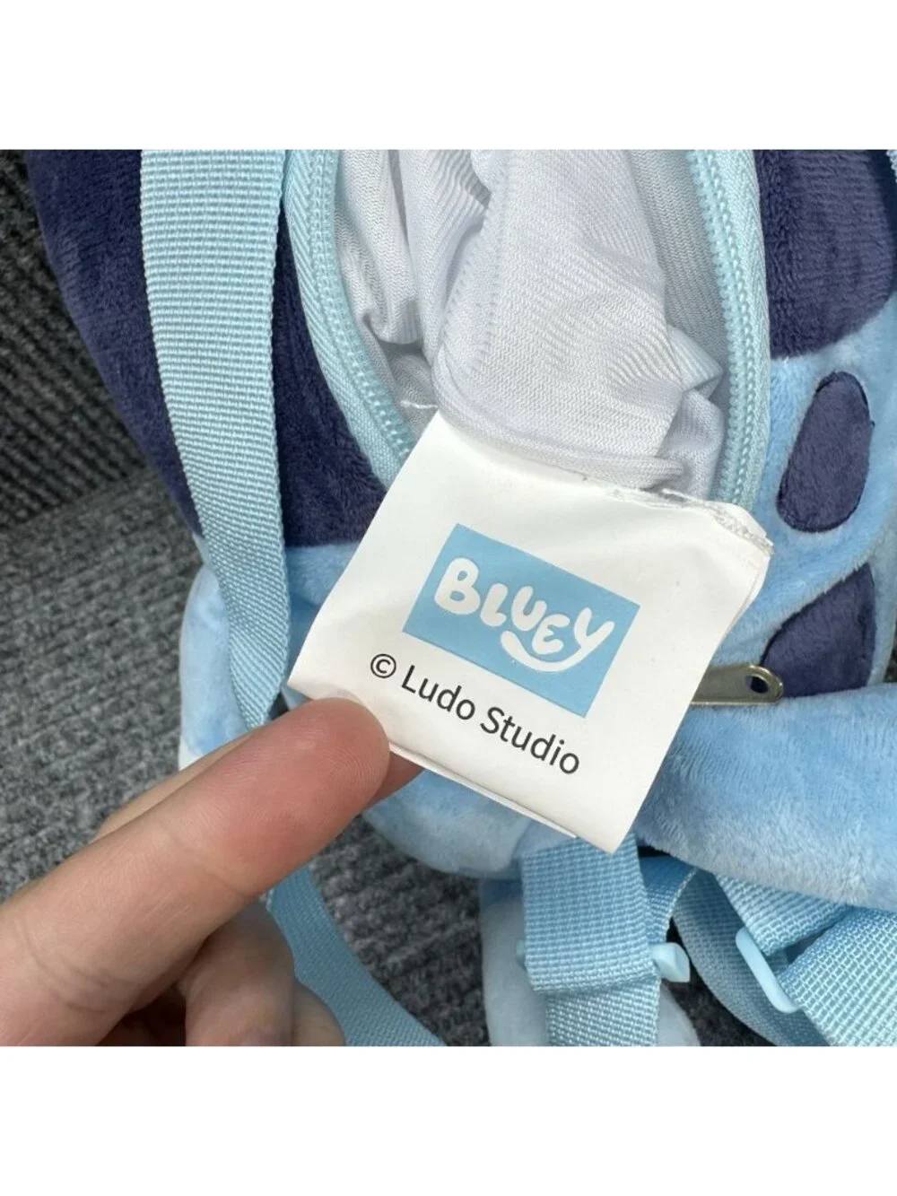 Bluey Plush Backpack Bag 16” Ludo Stuffed Animal Dog Adjustable Straps EUC